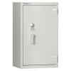 Chubbsafes forceguard size1 safe shown from the front with handle and lock visible