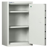 chubbsafes forceguard size1 with the door open showing empty interior shelves