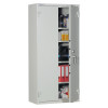 Partially open chubbsafes forceguard size3 showing shelves with files and storage items inside
