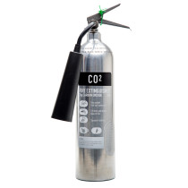 Chk2Css Contempo 2Kg Co2 Fire Extinguisher showing front view with label and nozzle on a white background