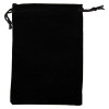 Black Coalrmpou Travel Pouch Ke7Dco Front with drawstring closure shown against white background
