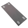 Self adhesive wall mounting kit showing the back of a rectangular ID sign with four white adhesive pads attached