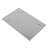 self adhesive wall mounting kit showing the back of a white ID sign with four adhesive pads attached