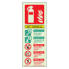 Cswcrp Wet Chemical Fire Extinguisher Sign Portrait front showing extinguisher icon and safety instructions