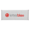 white box with letterblox branding containing letterblox letterbox blanking plates