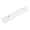 letterblox letterbox blanking plate single white rectangular plastic piece with two screw holes