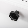 letterblox letterbox blanking plate with a black tightening screw installed on a white surface