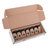 letterblox letterbox blanking plates showing various tightening bolts arranged in an open cardboard box