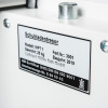 Information panel showing model and certification details on the de raat protector mp1 deposit safe electronic lock