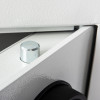 Close up of the top locking bolt on the de raat protector mp1 deposit safe electronic lock