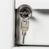de raat protector mp1 deposit safe key lock showing deposit drawer keys hanging in lock
