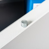 de raat protector mp2 deposit safe key lock showing a close-up of the top locking bolt on a white surface