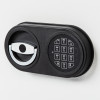 de raat protector mp3 deposit safe electronic lock shown at an angled view featuring the keypad and handle
