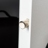 de raat protector mp3 deposit safe electronic lock showing a close-up of the locking bolt in a white surface