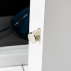 de raat protector mp3 deposit safe electronic lock showing close up of locking bolts on white door
