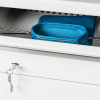 de raat protector mp3 deposit safe key lock showing angled blue deposit drawer collection bag inside the safe