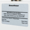 Information panel showing certification and model details on de raat protector mp3 deposit safe key lock