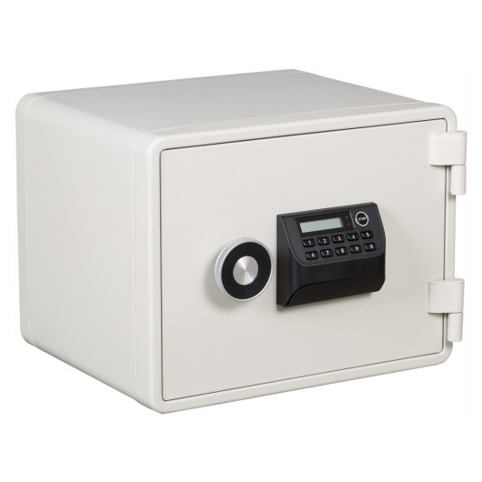 de raat protector 60 em015 safe shown from an angled view with a combination lock and keypad on the front panel