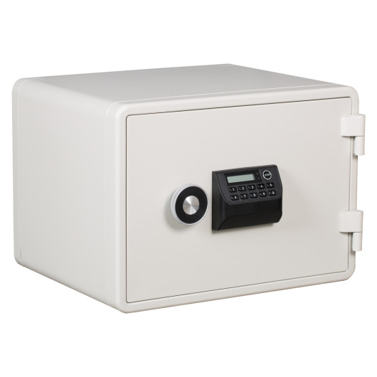 de raat protector 60 es020 safe shown from an angled view with a keypad and round dial on the front panel