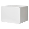 Back view of the de raat protector 60 es020 safe showing a plain white surface with rounded edges