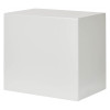 de raat drs prisma security safe electronic lock shown from a back angled view in white finish