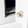 de raat drs prisma security safe electronic lock showing the metal bottom locking bolt in close-up
