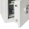 Locking bolts on the door of the de raat drs prisma security safe electronic lock showing the locking mechanism