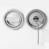 Close up of the lock and key of the de raat drs prisma security safe key lock