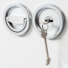 de raat drs prisma security safe key lock shown at an angle with key inserted in lock mechanism