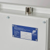 de raat drs prisma security safe showing the informational panel with certification details and serial number