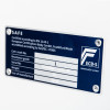 de raat drs prisma security safe key lock informational panel showing certification details and serial numbers