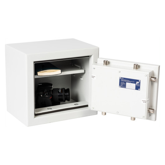 de raat drs prisma security safe electronic lock with the door open showing items inside