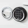 de raat drs prisma security safe electronic lock showing the keypad and handle at an angle