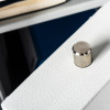 Close-up of the top locking bolt on the de raat drs prisma security safe key lock