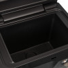 Open sentry safe fireproof waterproof box showing the empty interior in closeup view
