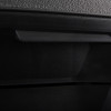 Close up of the catch on the sentrysafe fhw40100 fireproof box showing the texture and handle design