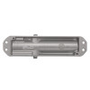 Back view of a dorma door closer showing the metal casing and mounting holes