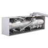 dorma ts71 silver overhead door closer showing the back view of the metallic mechanism inside the casing