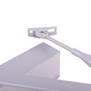dorma ts83 overhead door closer showing a silver bracket attached to a metal arm
