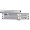 a view of the back of the silver dorma ts90 overhead door closer