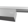 Closeup of Dmts91 Dorma Ts91 Overhead Door Closer side arm showing metal finish and branding