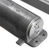 Closeup image showing the metal body and side arm of the Dmts91 Dorma Ts91 Overhead Door Closer En3