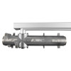 Image of Dmts91 Dorma Ts91 overhead door closer side arm En3 internal in silver showing the main body and arm mechanism