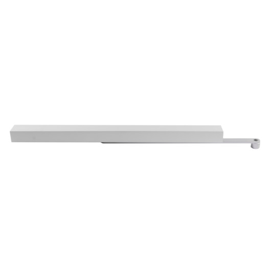 front view of dorma ts91emf electromagnetic hold open arm shown against a white background