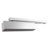 Image of Dmts92 Dorma Ts92 overhead door closer side arm EN2 4 angled showing silver metal finish and sleek design