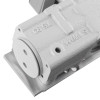 Close-up internal detail of Dmts93Bcdc Dorma Ts93 overhead door closer side arm En2 5 showing textured metal and mounting plate