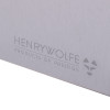 henry wolfe fire blanket cover showing the brand logo and text on a silver background