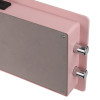 phoenix dream series pink showing metal locking bolts on a pink rectangular object
