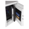 phoenix datacare 2001 fire data safe with both doors open showing keys and contents inside
