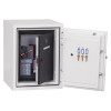 phoenix datacare 2002 electronic lock showing both internal and external doors open with keys hanging on the inner door panel
